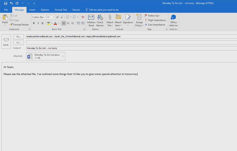 Delayed Email Delivery, Training Video